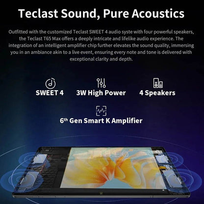NEW Tablet Teclast T65MAX MTK G99 Octa-Core 13inch 1920x1200IPS 8GB RAM 256GB ROM Android 14 10000mAh 13MP+8MP WIFI 2.4G+5G BT5 - Price Value Store