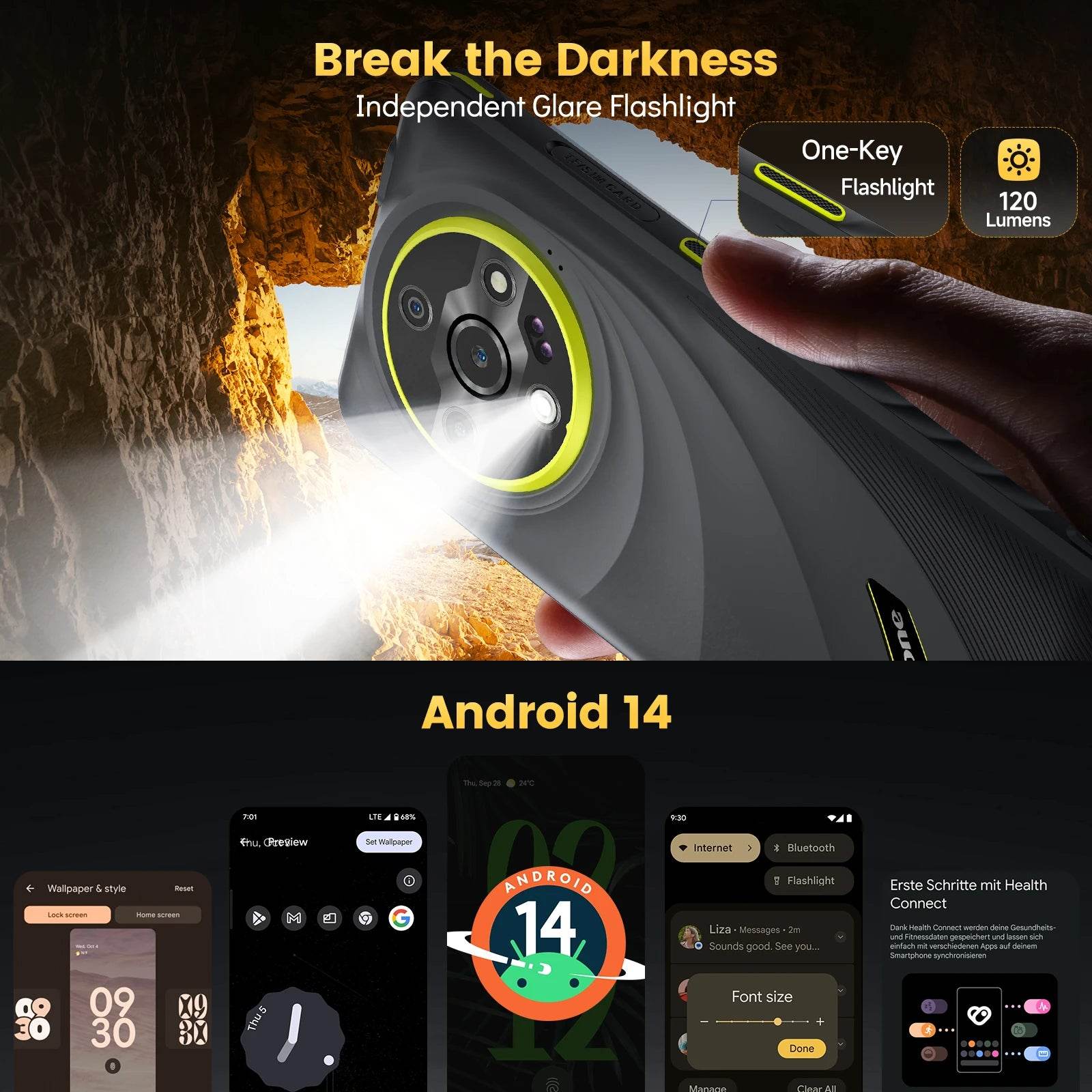 Ulefone Armor X31 4G Rugged Phone Android 14 Smartphone 6.56”12GB RAM 128GB ROM 48MP NFC Night Camera IR Blaster Global version - Price Value Store