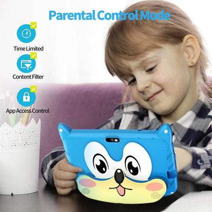 New Google 5G WiFi Kids Tablets 7 Inch Quad Core 4GB RAM 64GB ROM Cheap for Children Gift Educational Learning 4000mAh Tablet Pc - Price Value Store