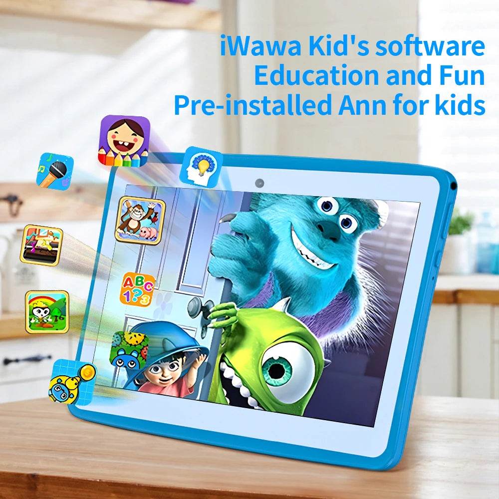 2024 New BDF Tablet Android12 Kids Tablets 10.1 Inch 4GB+64GB Wifi+Sim Card 3G Internet Children Students Educational Gift Table - Price Value Store