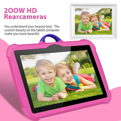 New Cartoon Pattern Kids Tablet 7 Inch Quad Core 4GB RAM 64GB ROM Android Learning Education Games Tablets Children's Gifts - Price Value Store