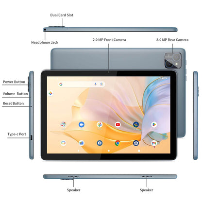 PRITOM TAB11 Android 14 Tablet 10 Inch, 8GB(4+4 Expand) RAM + 128GB ROM, Octa Core, 5G WiFi, with Keyboard, Mouse, Case - Price Value Store
