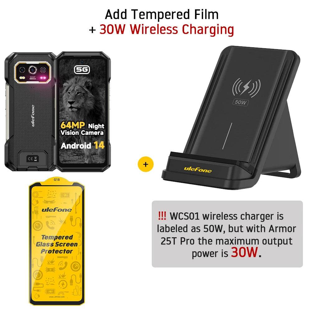 Ulefone Armor 27 Pro 5G Rugged Phone 10600mAh Smartphone 50MP Camera 64MP Night Android 14 Up to 24GB+256GB NFC Waterproof Phone - Price Value Store