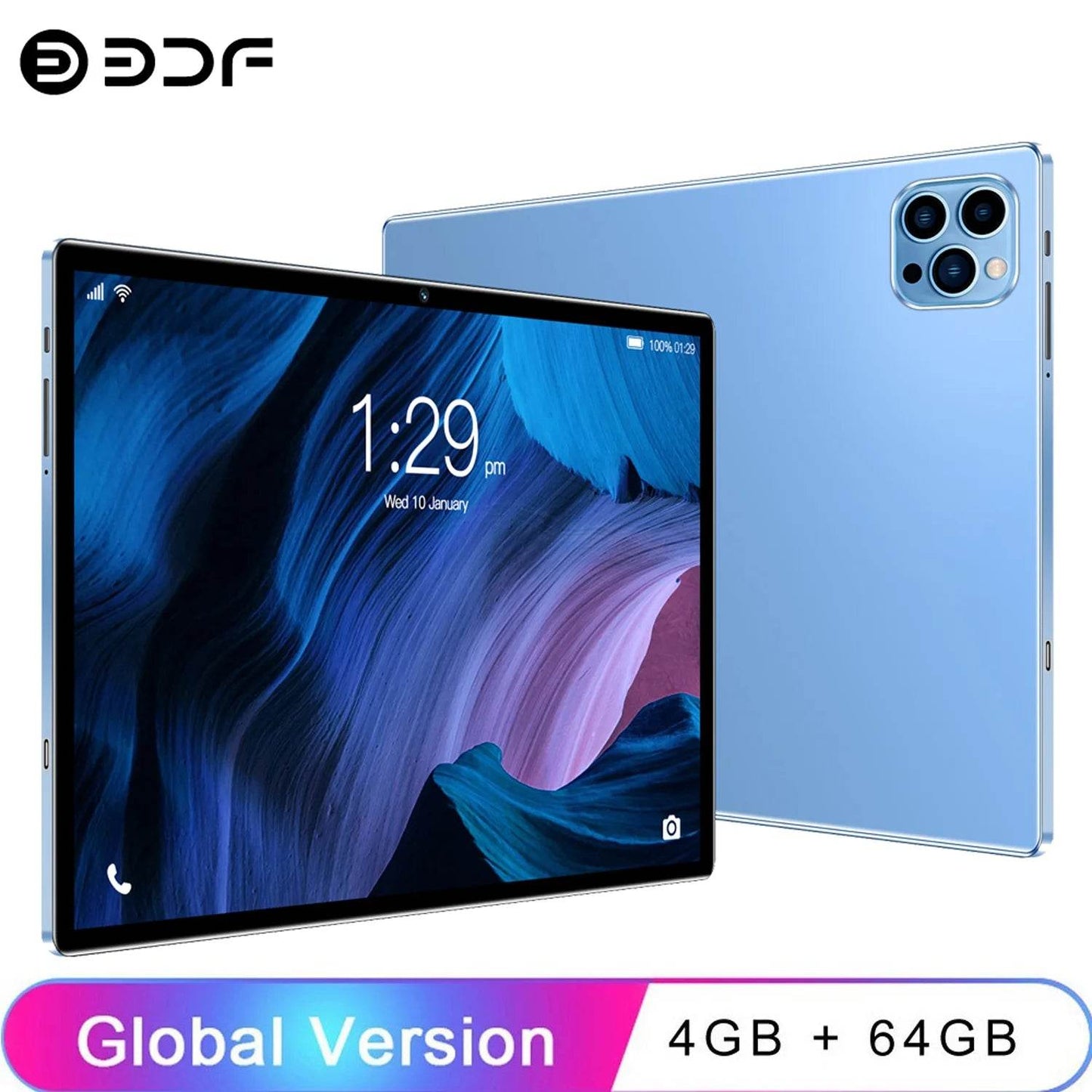 New 10.1 Inch Tablets Octa Core 4GB RAM 64GB ROM Dual SIM Cards 3G Phone Call WiFi Bluetooth Google Play Tablet Pc Android 13 - Price Value Store
