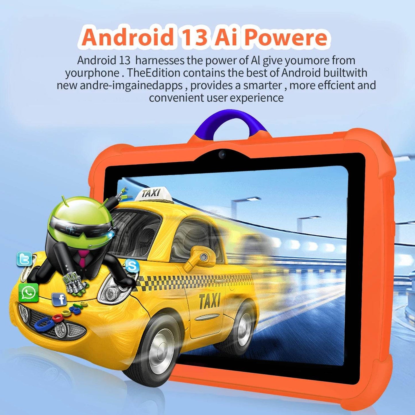New 7 Inch 5G WiFi Tablet Pc for Children's best Gifts Android Kids Game Educational Learning Tablets Quad Core 4GB RAM 64GB ROM - Price Value Store
