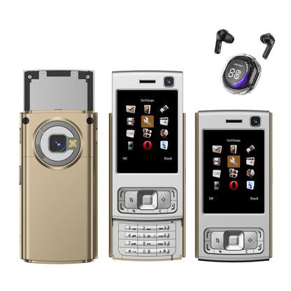 SERVO N95 PRO Mini Slider Mobile Phone 2.0" Display GSM 2 SIM Card Speed Dial Magic Voice Wireless Radio Small Cellphones Type-C