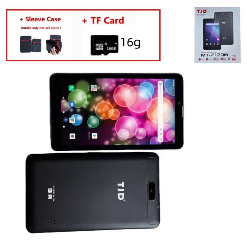 Support GPS RAM 1GB DDR3+16GB 7 INCH 717QW Android 11 3G Phone Tablet For Kids 2* SIM Card 1024x600 IPS WIFI SC7731 Quad-Core - Price Value Store