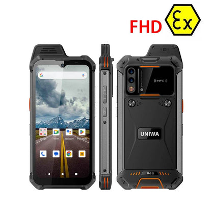 UNIWA W999 Helio G99 Rugged Waterproof Walkie Talkie 8GB+128GB 6.3 Inch FHD 5000mAh Smartphone Andriod 13 NFC Cell Phones ATEX - Price Value Store
