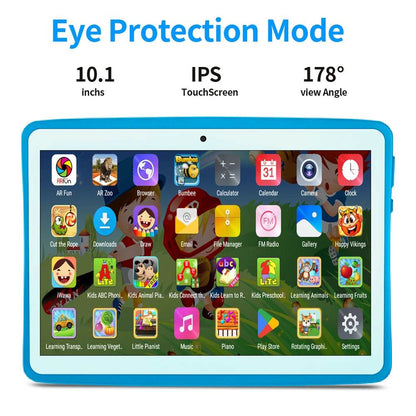 2024 New BDF Tablet Android12 Kids Tablets 10.1 Inch 4GB+64GB Wifi+Sim Card 3G Internet Children Students Educational Gift Table - Price Value Store