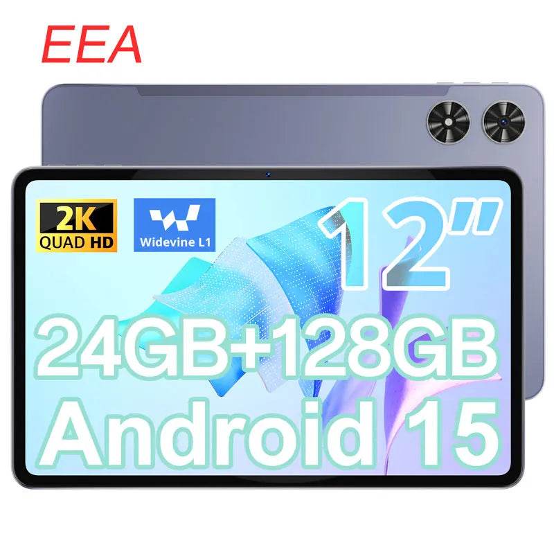 SVITOO Android Tablet 12 inch Large Screen Tablet 24GB+128GB 2K Display 18W Fast Charge 5MP+13MP Camera 8000mAh Battery Tablets - Price Value Store
