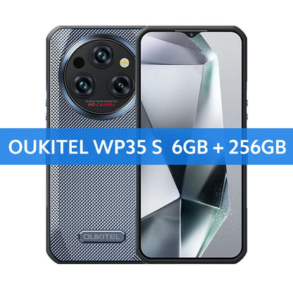 Oukitel WP35 S Rugged phone 6.56" HD+ Display 6GB 256GB 11000mAh Cellphones Android 14 NFC 48MP Rear Camera IP69K Smartphone Bus
