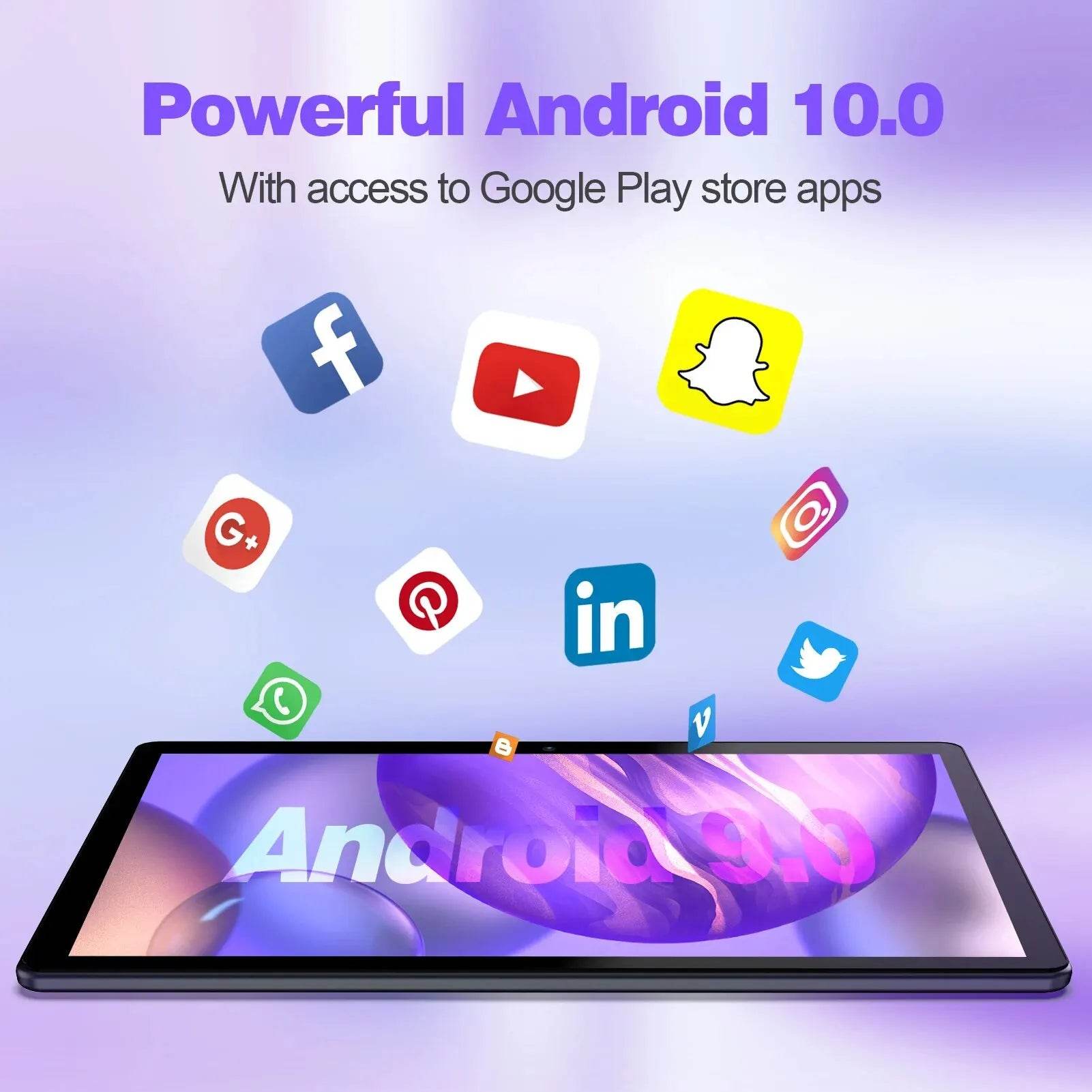 PRITOM 10 Inch Tablet PC with SIM Slot Android 13 64 GB Quad Core Touch Screen WiFi GPS Support 3G Phone Call - Price Value Store