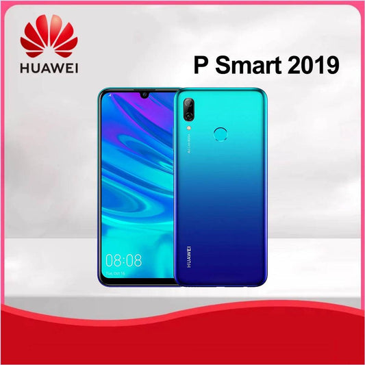 Global,HUAWEI P smart 2019 Smartphone Android 6.21 inch 128GB ROM Dual SIM Mobile phones 16MP+13MP Google Play Store Cellphones - Price Value Store