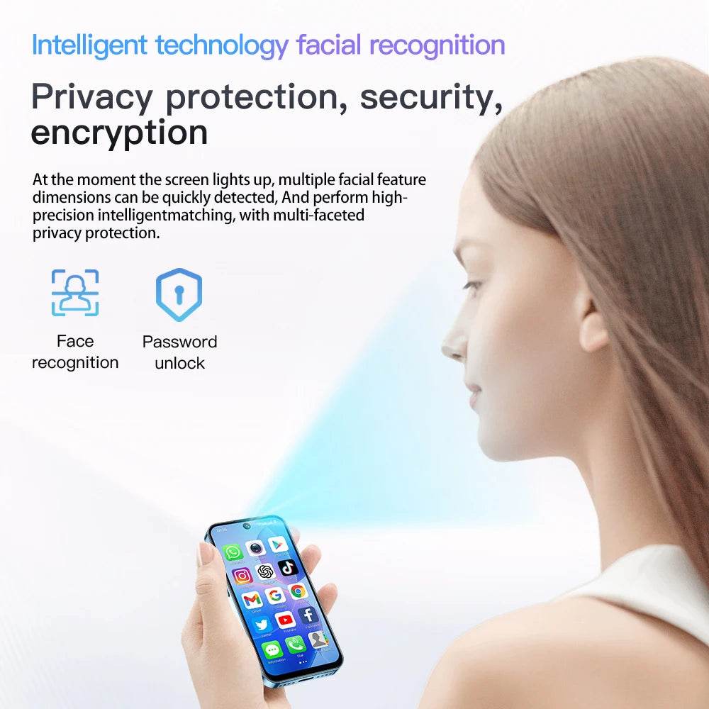 SOYES XS19 Mini Smartphone 3.88in 2GB RAM 16GB ROM Android10.0 With Facial Recognition Dual SIM Standby 3G Network Small Phone - Price Value Store