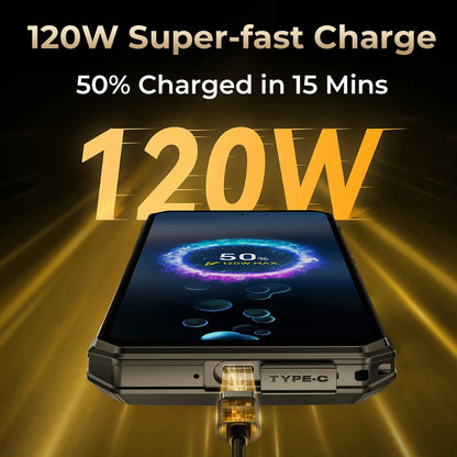 Oukitel WP30 Pro 5G Rugged Smartphone 12GB+512GB 120W Android13 Mobile Phone 11000mAh 6.78" FHD+ 108MP Camera oukitel Cell Phone