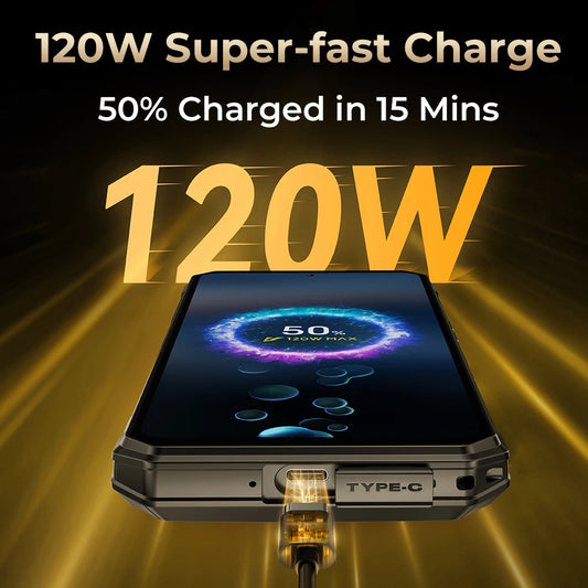 Oukitel WP30 Pro 5G Rugged Smartphone 12GB+512GB 120W Android13 Mobile Phone 11000mAh 6.78" FHD+ 108MP Camera oukitel Cell Phone