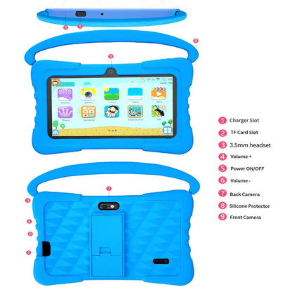 7 Inch Kids tablet for Children's best Gifts Quad Core 4GB+64GB ROM Android Tablets Cartoon Portable Kids-Proof protective case - Price Value Store