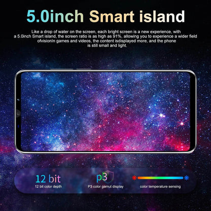 XS22 Smartphone Android 5.0 inch 3+32GB ROM 5+13MP Camera Mobile phones 3500mah Battery Dual Sim Cellphone - Price Value Store