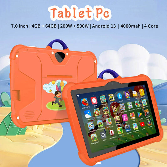 New 7 Inch 5G WiFi Tablet Pc for Children's best Gifts Android Kids Game Educational Learning Tablets Quad Core 4GB RAM 64GB ROM - Price Value Store