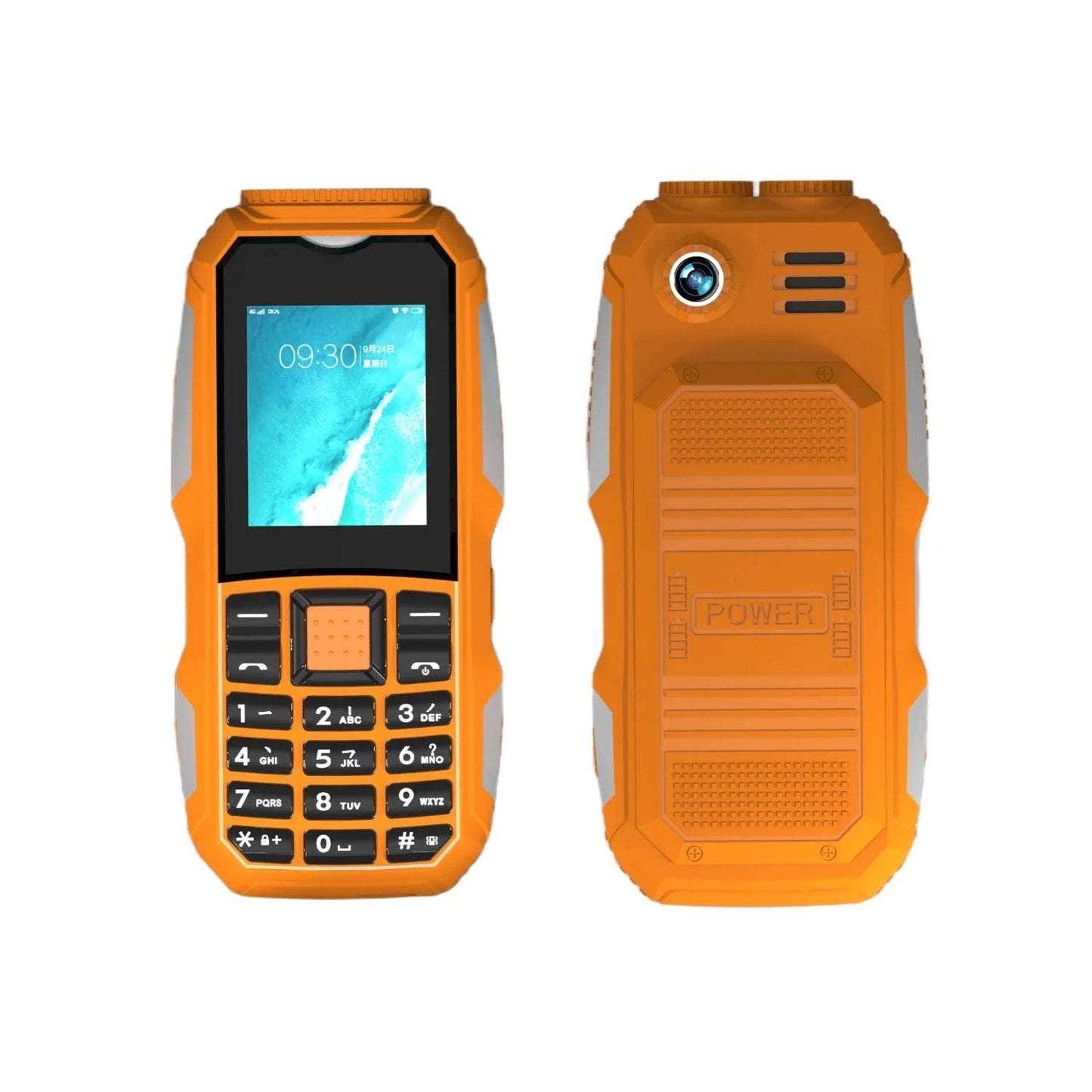 Durable Small Size Mini Rugged Outdoor Mobile Phone Push Button Battery FM Quick Dial Long Standby Two Flashlight Lound Sound - Price Value Store