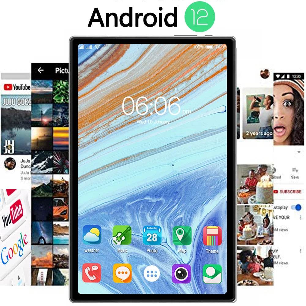 Global Version BDF G10 Android12 Tablet 10.1 Inch 6GB/128GB Tablets Octa Core 3G 4G Lte WiFi Bluetooth - Price Value Store