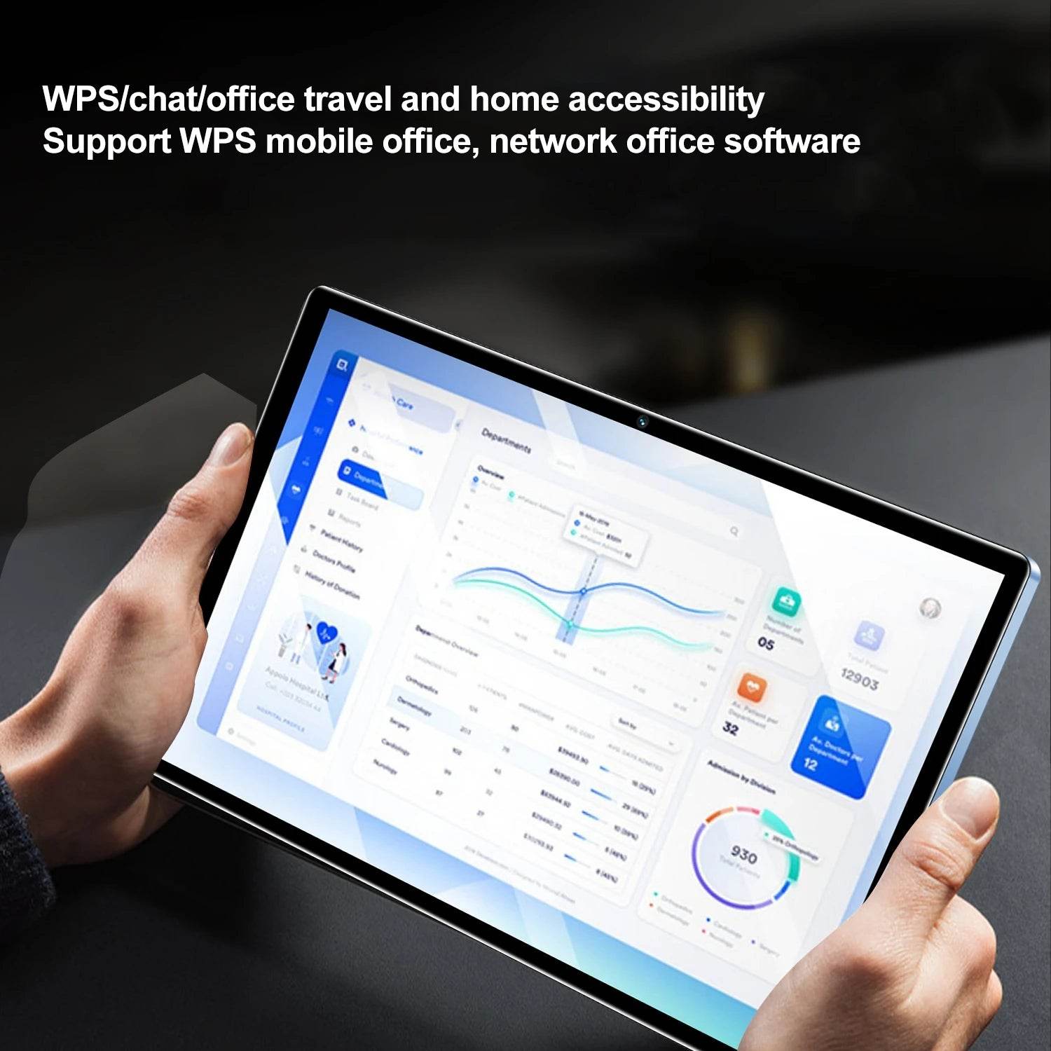 New 5G Pad 10.1 Inch Android Tablets Octa Core 8GB RAM 512GB ROM 4G LTE 5G WiFi Tablet Pc Double SIM Card HD Display 8000mAh - Price Value Store