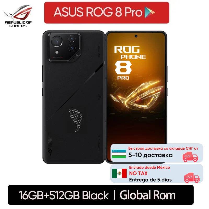 Original ASUS ROG Phone 8 Smartphone Snapdragon 8 Gen 3 6.78'' 165HZ E-Sports Screen 5500mAh 65W Fast charging ROG 8 Gaming NFC - Price Value Store