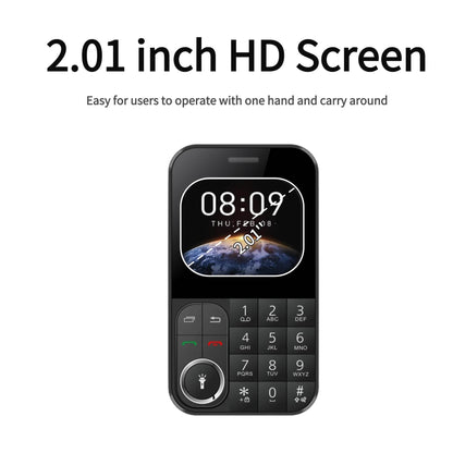 Super Slim Card Mobile Phone Dual SIM 2.0 inch HD Screen Pocket Size Cell Phone Magic Voice Changer Big Button 8 Speed Dial LED - Price Value Store