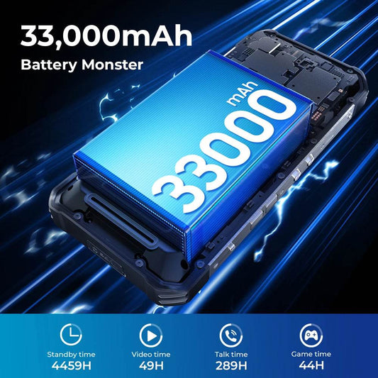 Oukitel WP100 Titan Rugged Phone 33000mAh 66W Charger 200MP Camera Built-in Projector Camping Light CellPhone - Price Value Store