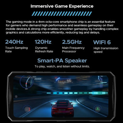 World Premiere DOOGEE V40 Pro 5G Rugged Phone 6.78" 16GB+512GB Gaming Phones Dimensity 7300 200MP AI Camera 8680mAh Android 14