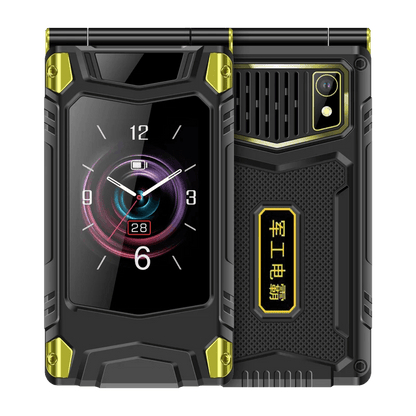 2G Outdoor Folding Senior Phone With Strong Battery Two Big Display Dual Sim Large Button SOS Key Speed Dial Loud Voice Phone - Price Value Store