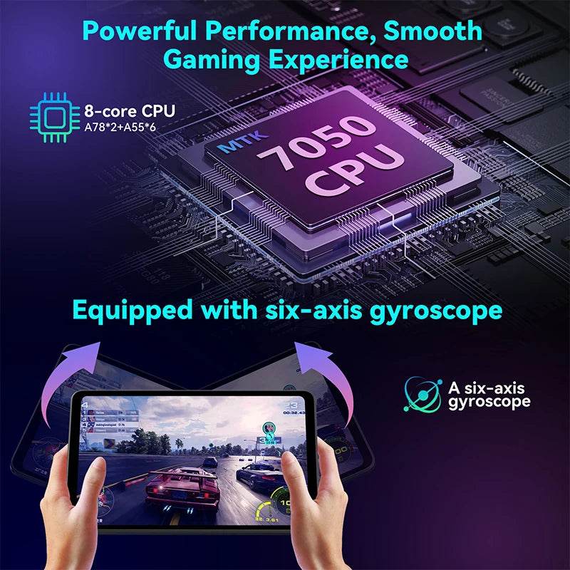 Headwolf FPad7 8.4inch Tablet Android14 MTK Dimensity 7050 CPU 2560x1600 IPS/16GB+256GB/6500mAh/ 4G LTE Tablets - Price Value Store