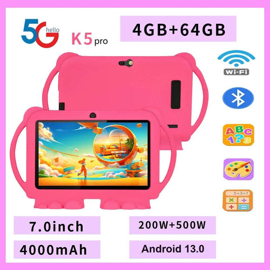2025 New 5G WIFI 7-inch Children's Tablet 4GB+64GB ROM Drawing and Learning Portable Mini Tablet Quad Core Dual Cameras 4000mAh - Price Value Store