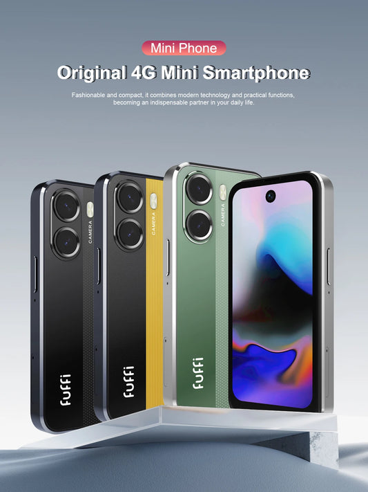 Fuffi Mini X7 Pro Phone 4G LTE Android10.0 Smartphone 4GB RAM 128GB ROM 4" Display 5MP Camera Dual SIM With Play Store WhatsAPP