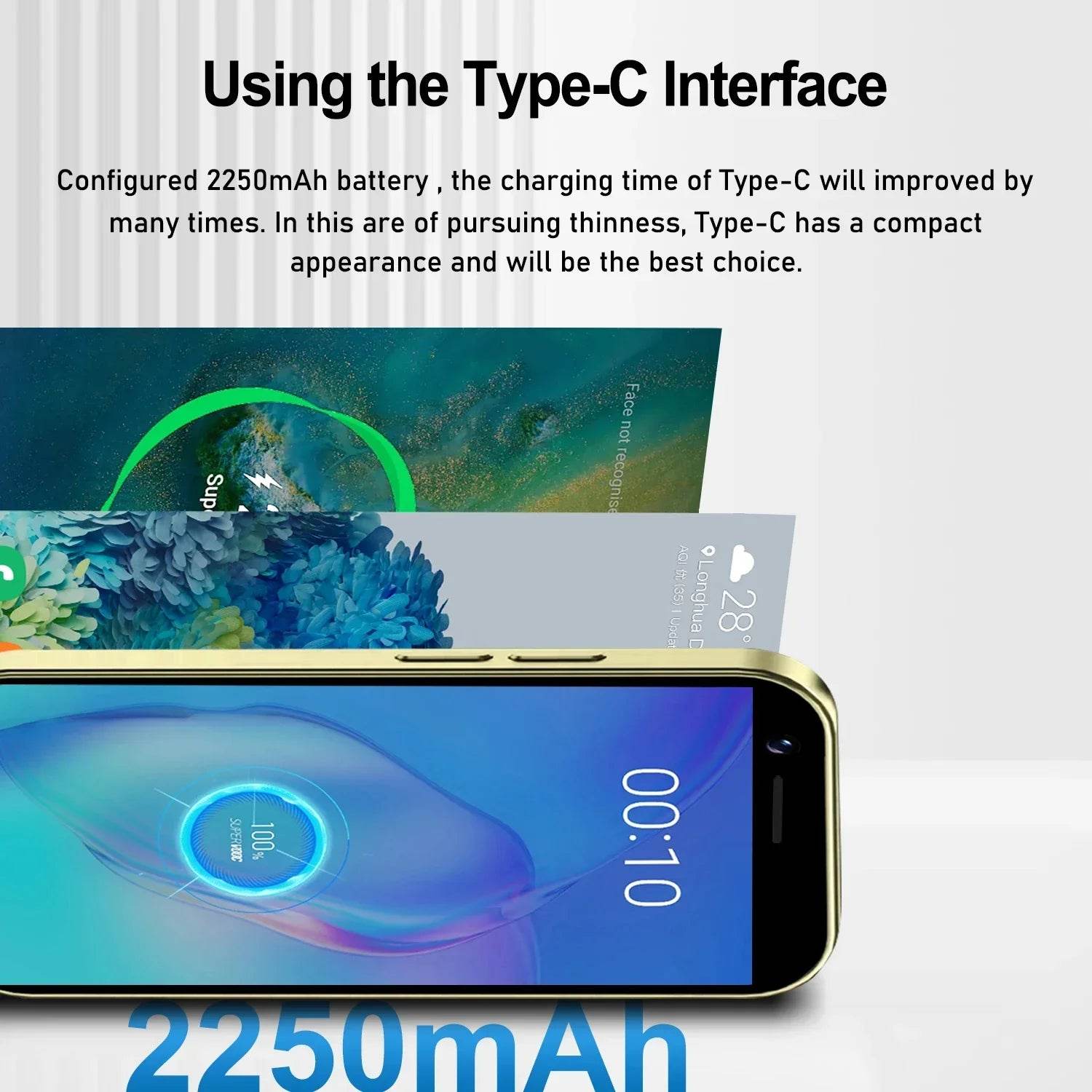 FUFFI-Mini Phone S24U, 3.5 inch,Google Play,16GB ROM,2GB RAM,Smartphone Android 2250mAh Mobile phones 2+5MP,Original Cell phone - Price Value Store