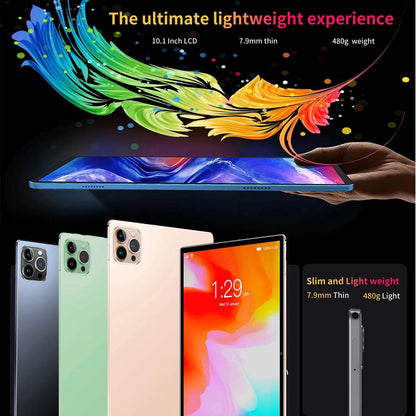 New 10.1 Inch Tablets Octa Core 4GB RAM 64GB ROM Dual SIM Cards 3G Phone Call WiFi Bluetooth Google Play Tablet Pc Android 13 - Price Value Store