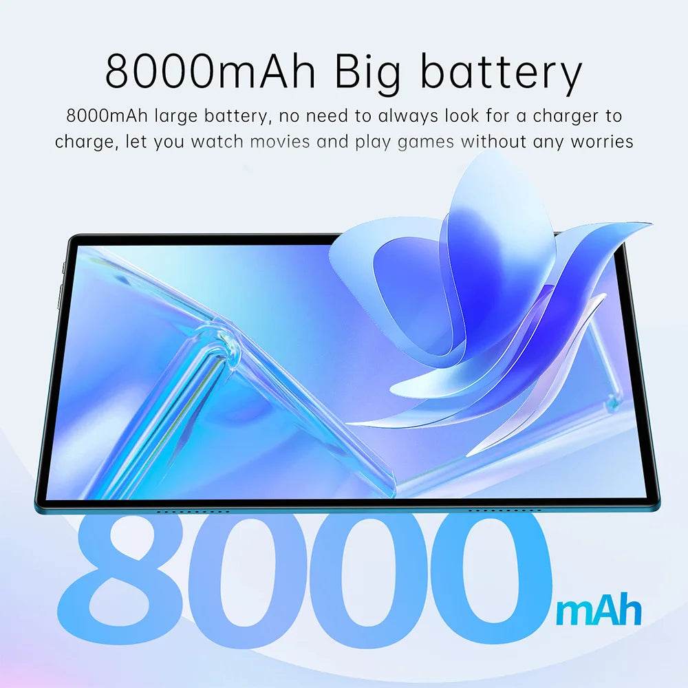 New 10.36 Inch Tablets 10 Core 8GB RAM 512GB ROM Android Tablet 2000x1200 HD Display 5G Dual WiFi Dual SIM Google Play 8000mAh - Price Value Store