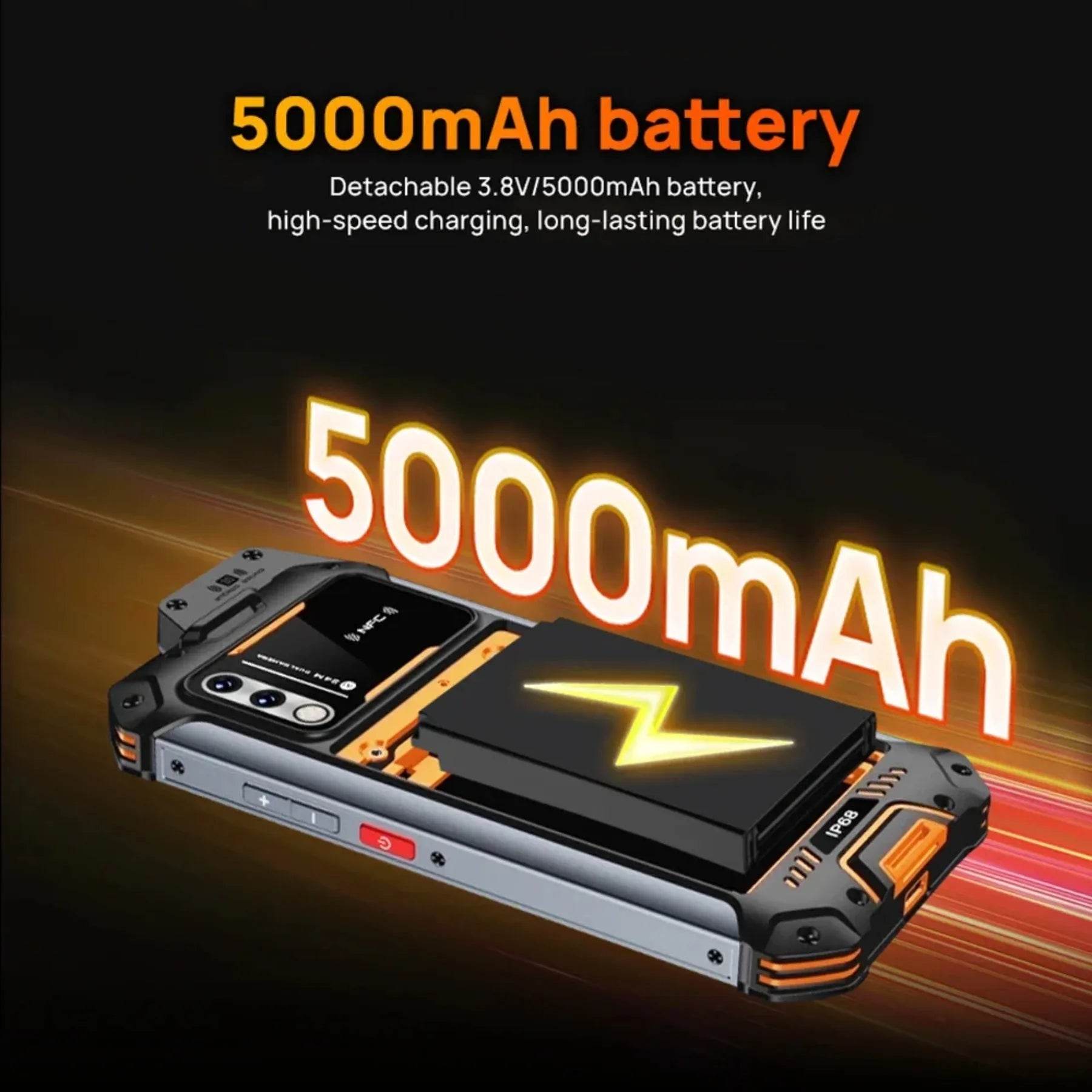 UNIWA W888 ATEX Explosion IP68 Rugged Andriod 11 Mobile Phone Smartphone Octa Core 4GB+64GB 6.3Inch HD/FHD Screen 4G 5000mAh NFC - Price Value Store