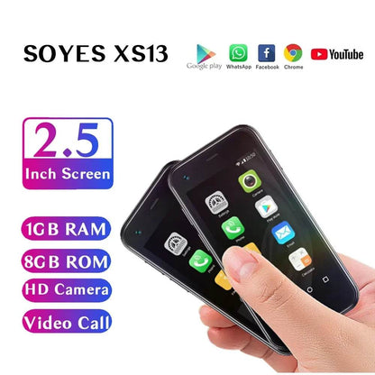 SOYES XS11 XS13 Series Mini Android Smartphone HD Screen Dual SIM TF Card Slot 5MP Camera Google Play Store Small Mobile Phone - Price Value Store