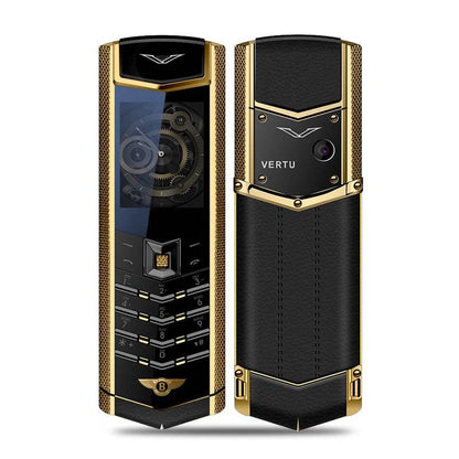 V9 Metal Body Luxury Bar Phone K9 Dual Sim Bluetooth Dialer Senior Mobile Cellphone Invisible Keyboard Support Russian Keyboard - Price Value Store