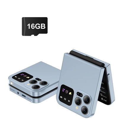 SERVO A50 Pro Flip Mobile Phone 2G GSM Call Recording Speed Dial Torch FM Radio 2.4" Screen Foldable Cellphones Dual SIM Standby