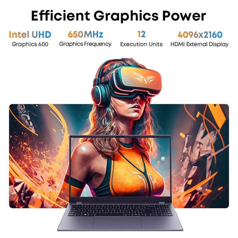 CHUWI HeroBook Plus 15.6'' Laptop 256GB SSD 8GB RAM, Windows 11 Laptop, 1TB SSD Expand, Intel Celeron N4020, 2K FHD IPS Display - Price Value Store