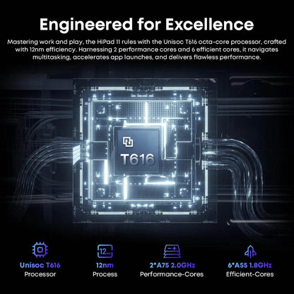 CHUWI HiPad 11 Tablet 10.95inch 1920x1200 FHD 4G LTE Unisoc T616 6GB LPDDR4 128GB Android 14 Tablet PC for Gaming Widevine L1 - Price Value Store