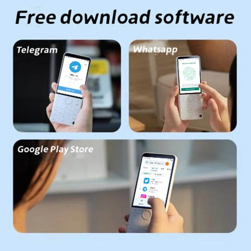 Qin F22 Pro Google Version Duoqin MTK Helio G85 Wifi 3.54 Inch Octa Core Bluetooth 5.0 640*960 Touch Screen Phone - Price Value Store