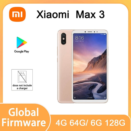 Xiaomi redmi max 3 6G 128 global firmware Snapdragon large screen Posterior fingerprint smartphone used phones no charger - Price Value Store