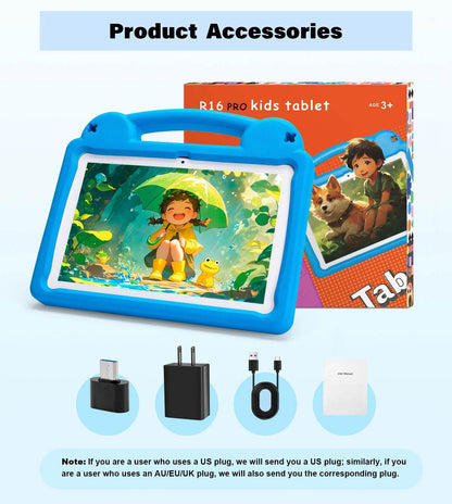 ANRY 2025 Kids Tablet Android 15 10.1 Inch A523 2.0GHZ 8GB（4+4 Expand) RAM 64GB ROM Octa-Core 5000Mah Tablets Children's Gifts - Price Value Store