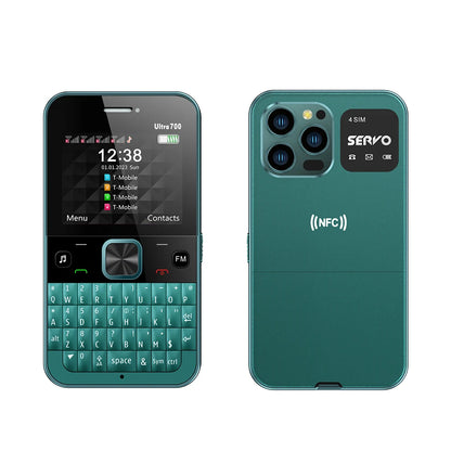 NEW! SERVO Ultra700 Full Keyboard Input Mobile Phone 4 Nano SIM Standby NFC Unlock FM Torch 2.4" Screen Cellular QWERTY Keyboard
