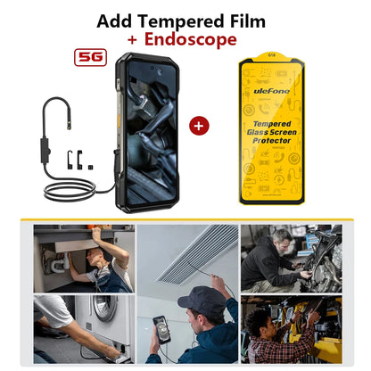 Ulefone Armor 27T Pro 5G THERMAL BY FLIR® Rugged Phone 10600mAh Android 14 Smartphone 64MP 6.78" 24GB+256GB NFC Mobile Phone