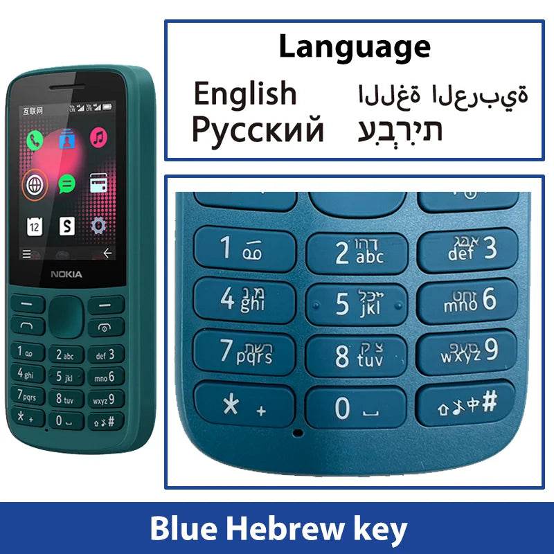Nokia 215 4G Mobile Phone Dual SIM Cards FM Radio 1150mAh Standby Time Feature Phone with Hebrew Keyboard New And Original 100% - Price Value Store