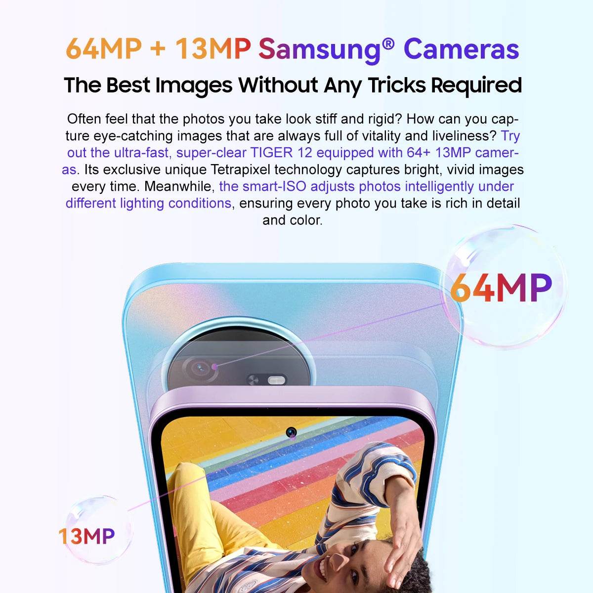 Blackview OSCAL TIGER 12 Smartphone Helio G99 6.78'' 120Hz 2.4K Display Cell Phone 8GB 128GB, 64MP, Mobile Phone Android13 - Price Value Store